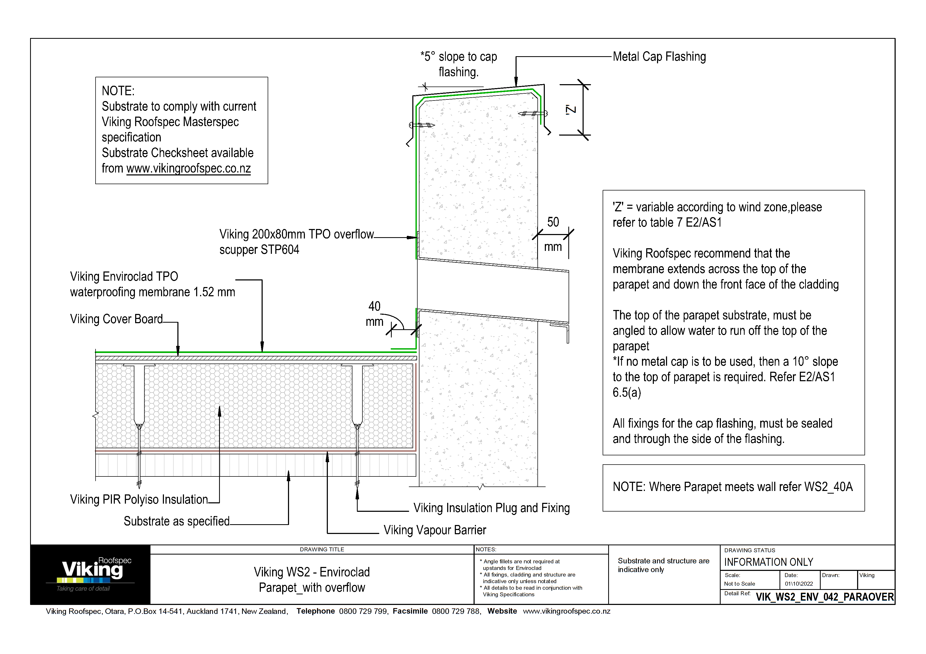 Parapet with Overflow 042