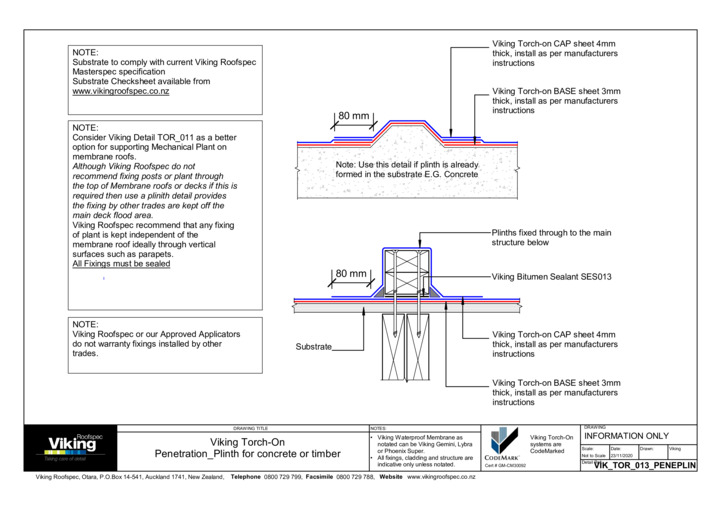Plinth for Concrete or Timber 013