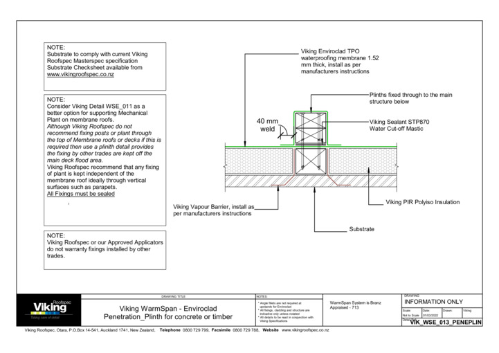 Plinth for Concrete or Timber 013