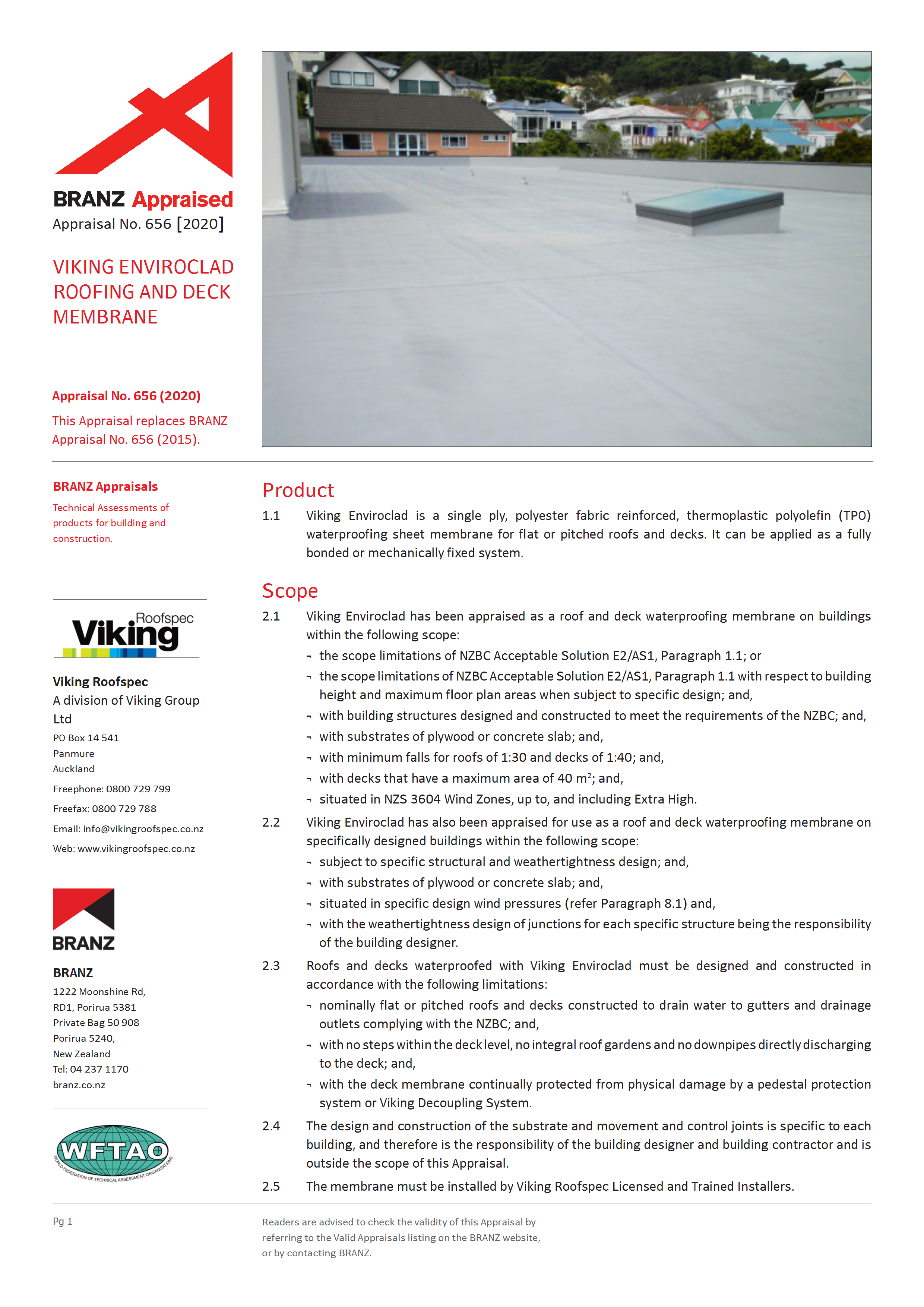 Enviroclad BRANZ Appraisal