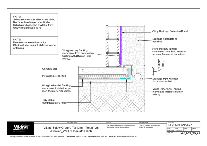 Wall to Insulated Slab 05