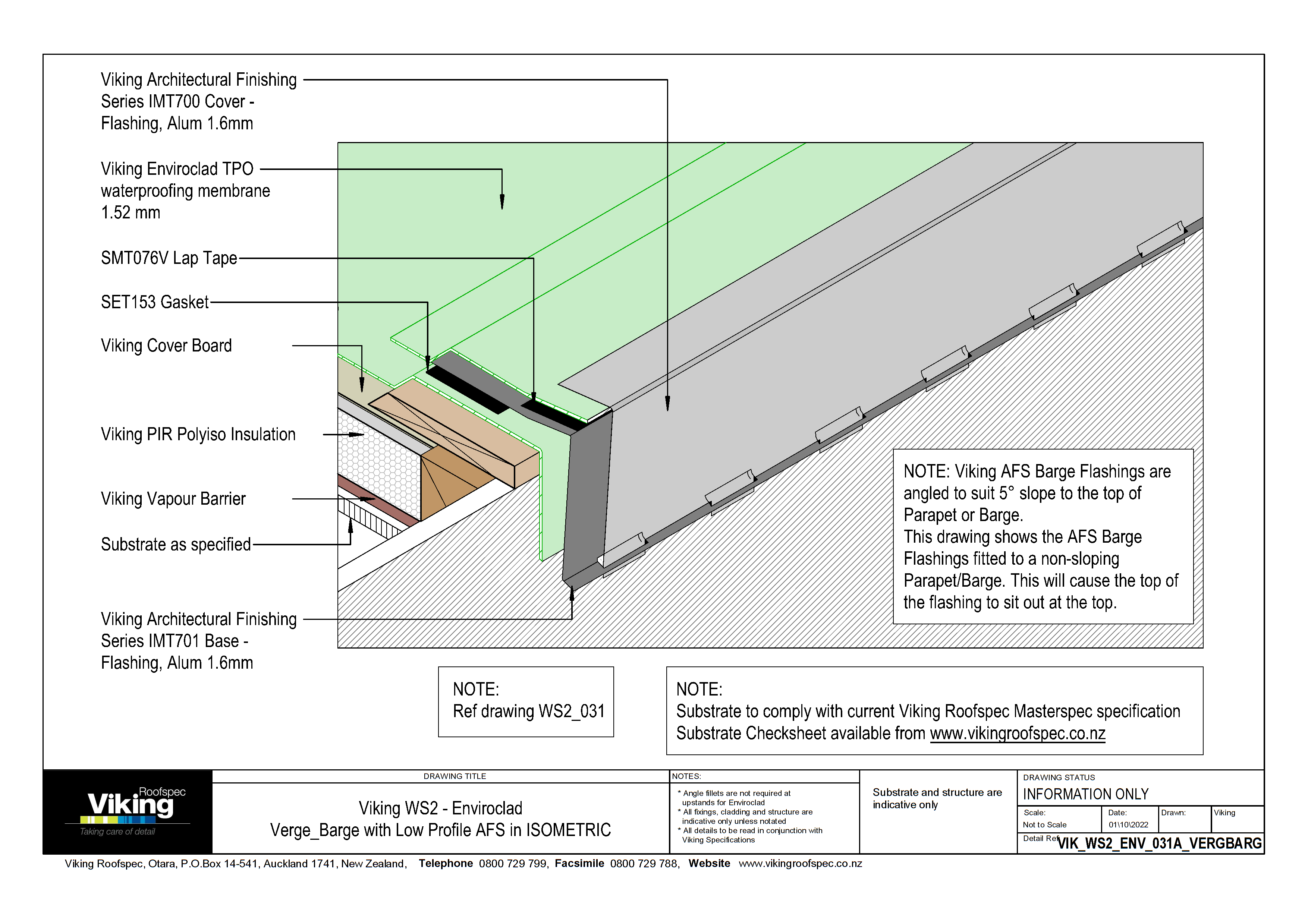 Verge Barge with Low-Profile AFS in Isometric 031a