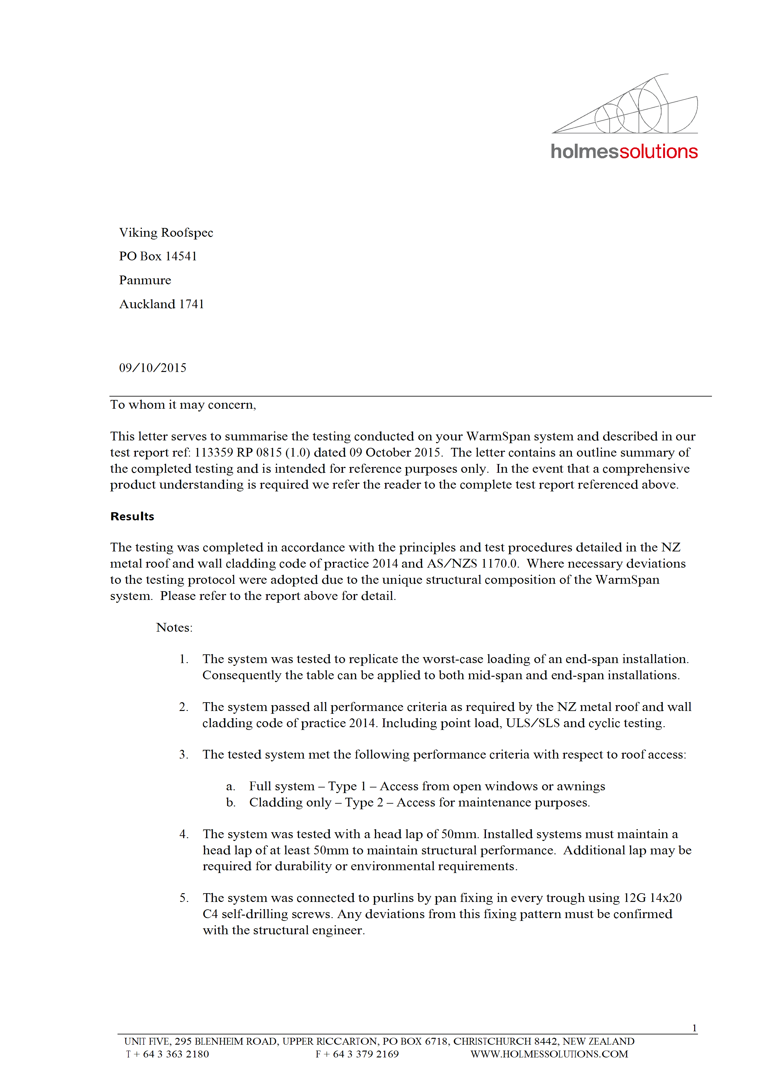 WarmSpan Engineering Summary