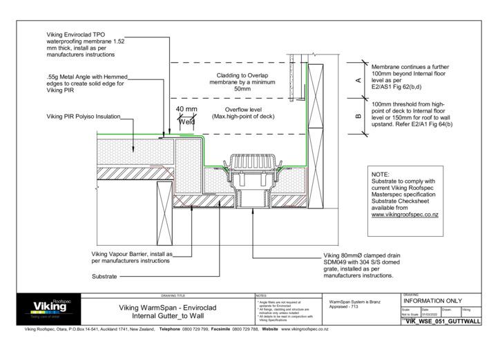 Internal Gutter to Wall 051