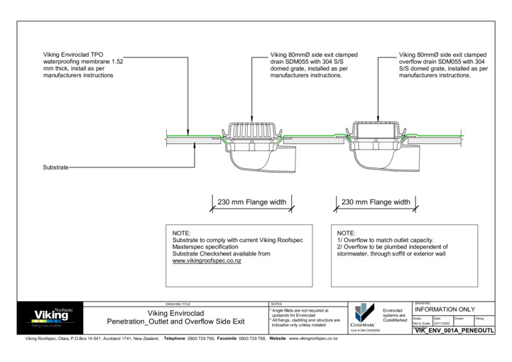 Outlet to Overflow Side Exit 001a