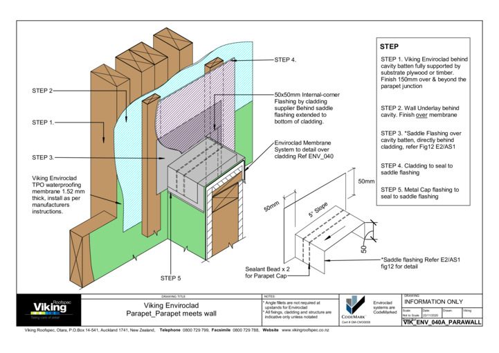 Parapet meets Wall 040a