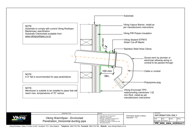Horizontal Ducting Pipe 006a