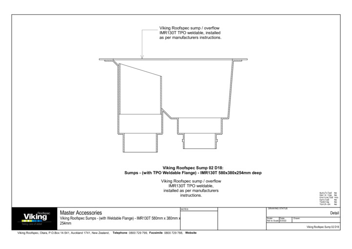 Sump 150/200mm (IMR130T) Detail