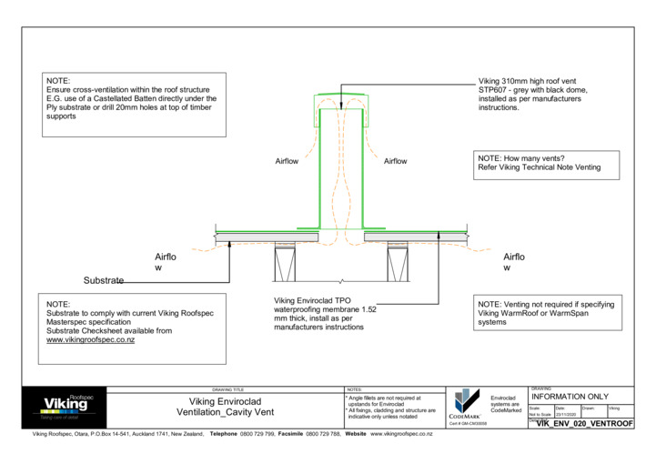 Ventilation Cavity Vent 020