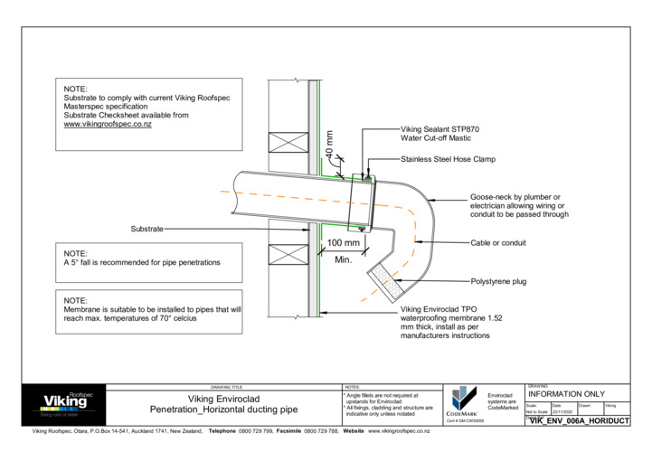 Horizontal Ducting Pipe 006a