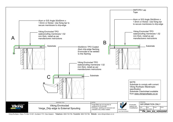 Drip Edge to External Spouting 032