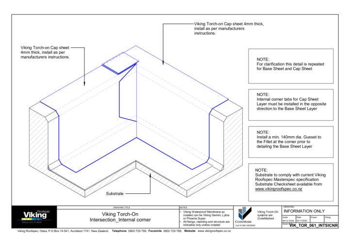 Intersection - Internal Corner 061