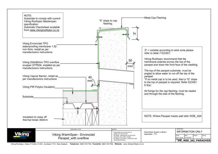 Parapet with Overflow 042