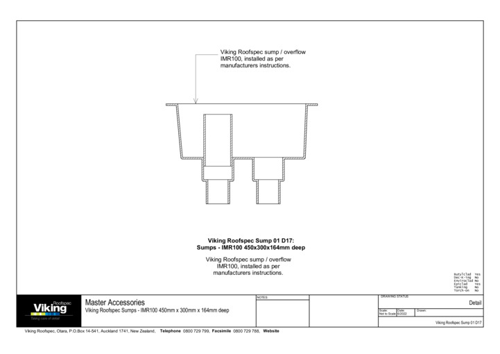 Sump 75/100mm (IMR100) Detail
