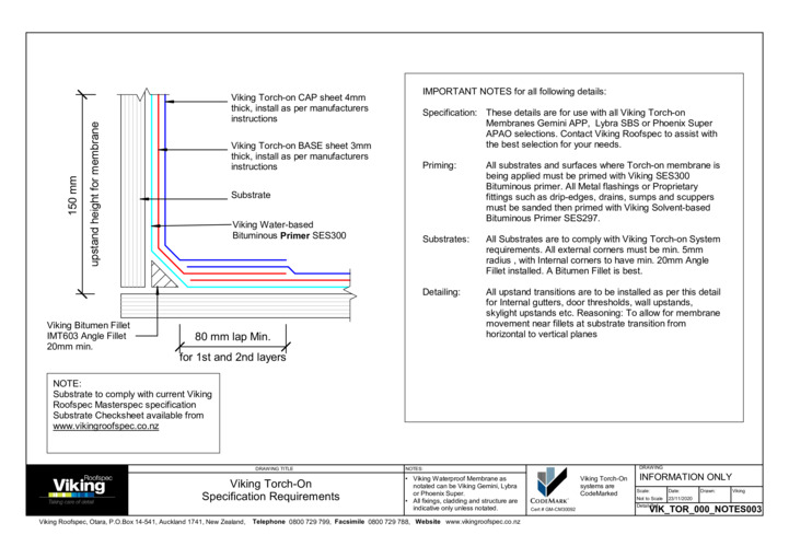 Specification Requirements 