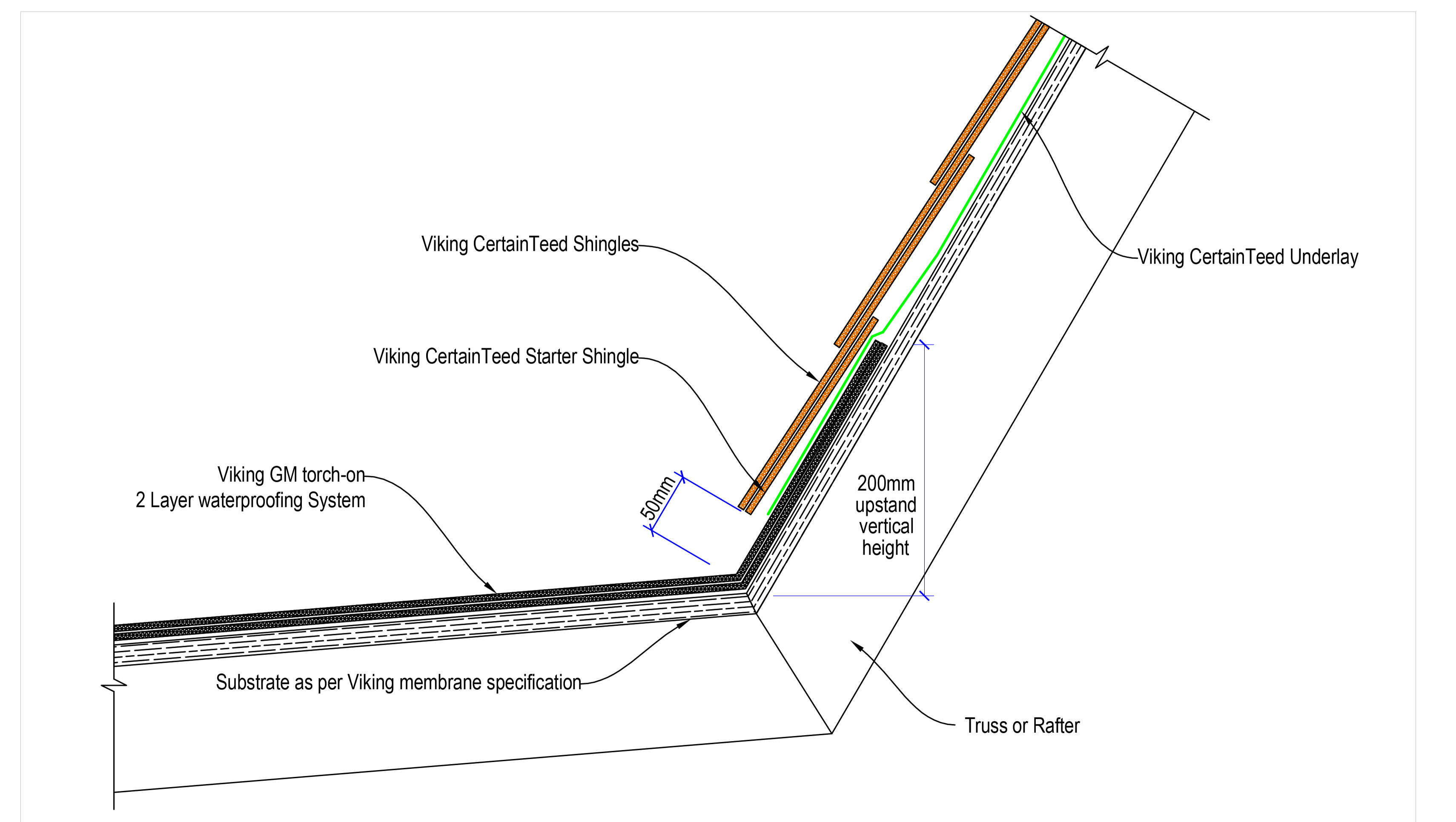 Membrane to Shingle CT16