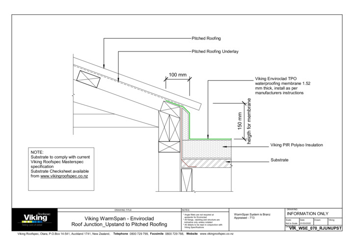 Junction - Upstand to Pitched Roofing 070