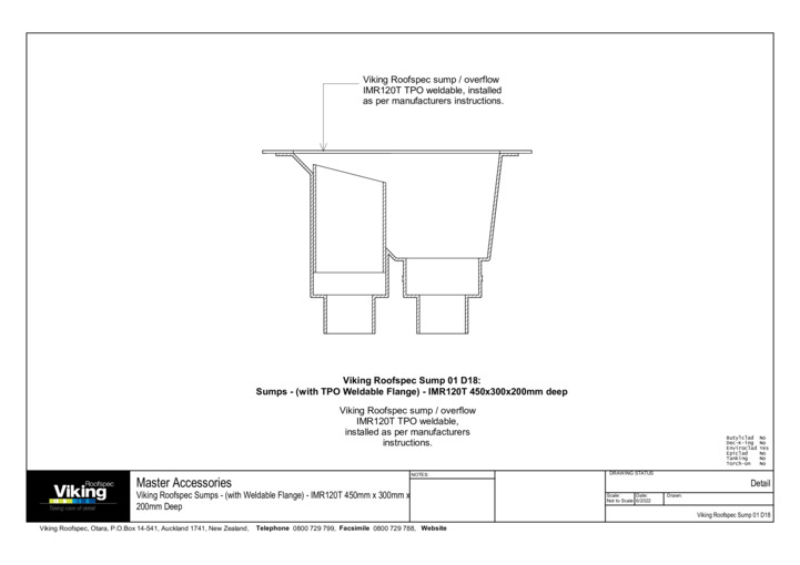 Sump 100/150mm (IMR120T) Detail