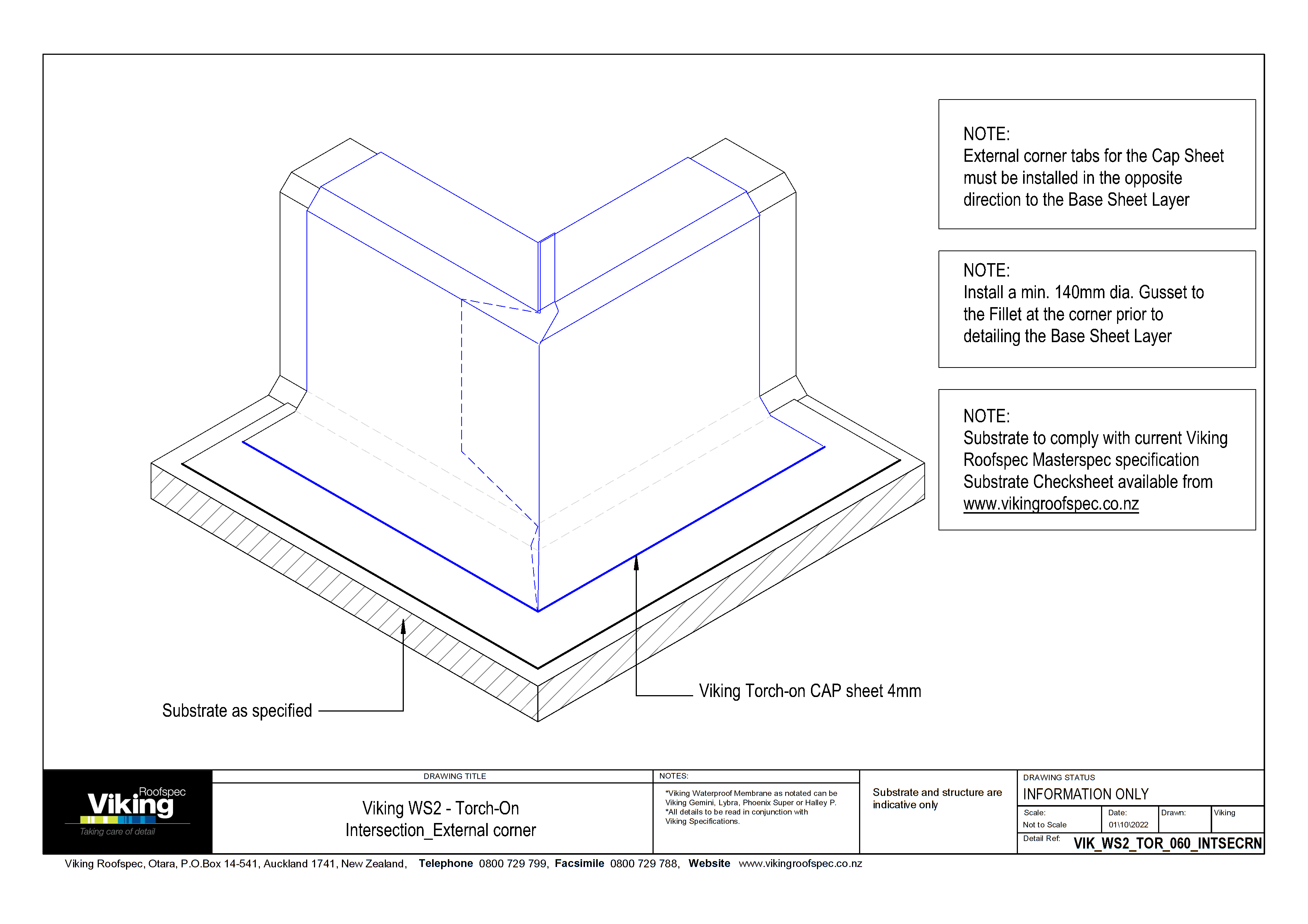 Intersection - External Corner 060