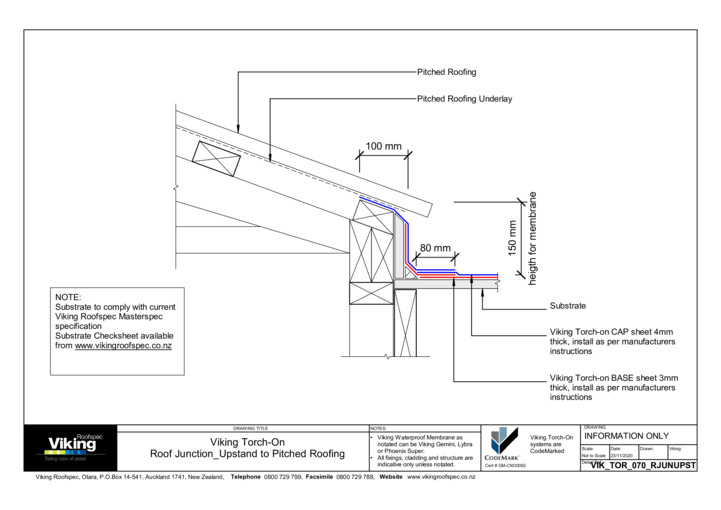 Junction - Upstand to Pitched Roofing 070