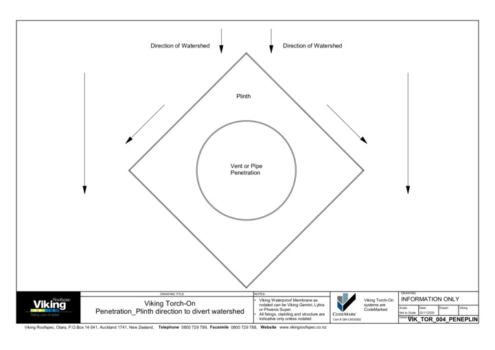 Plinth Direction to Divert Watershed 004