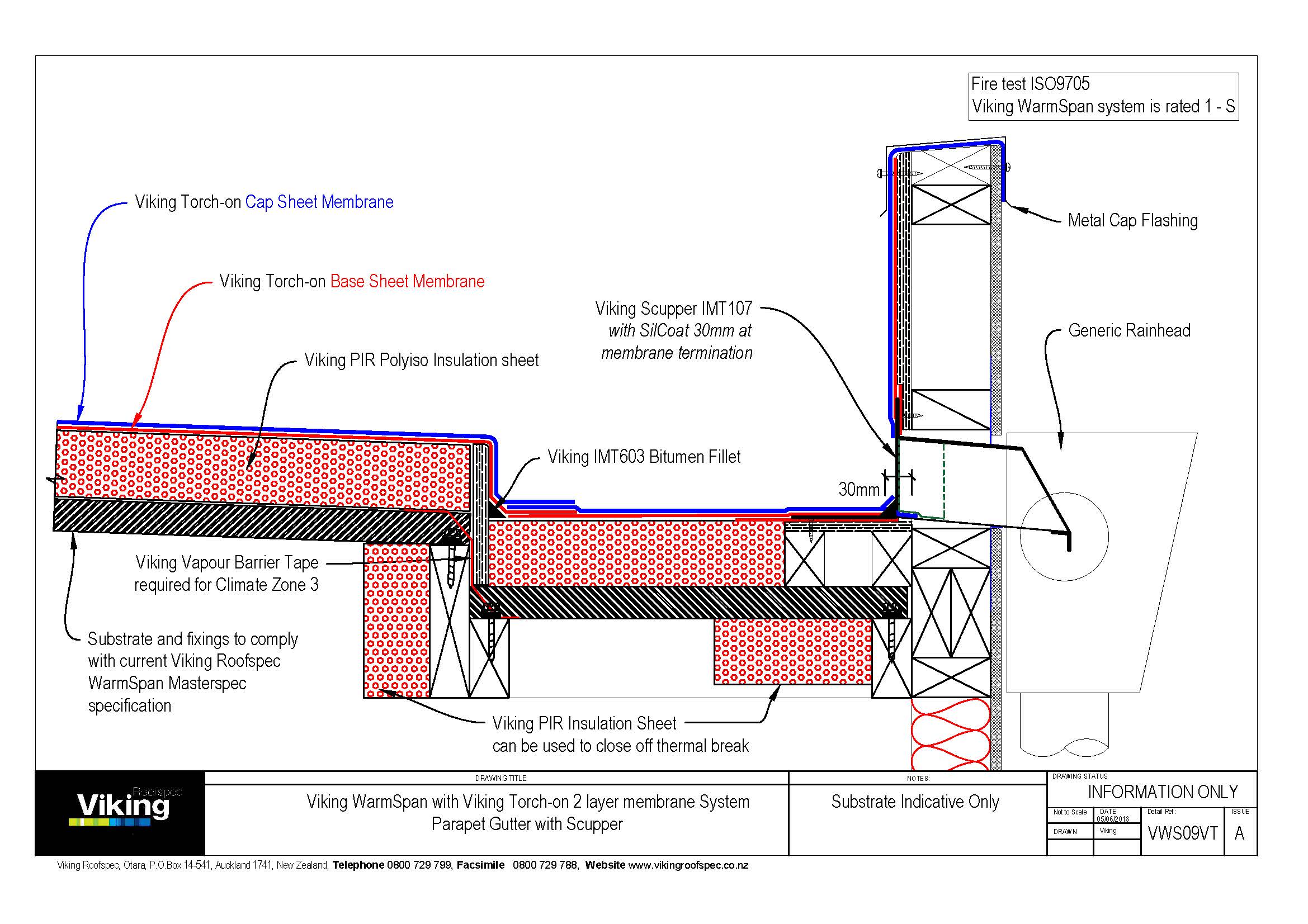 Parapet Gutter w Scupper 09