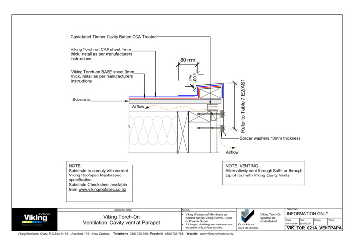Ventilation Substrate Roof Vent for Concrete 020a